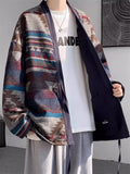 Loose Chinese Zen Clothing Cardigan Reversible Jackets for Men