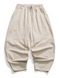 Men's Cozy Oversized Elastic Waist Linen Lantern Pants