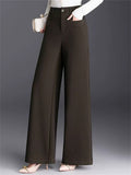 Women's Trendy High Waisted Wide Leg Dress Pants with Pockets