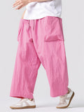 Men Japanese Style Baggy Oversized Streetwear Multi-pocket Cargo Pants