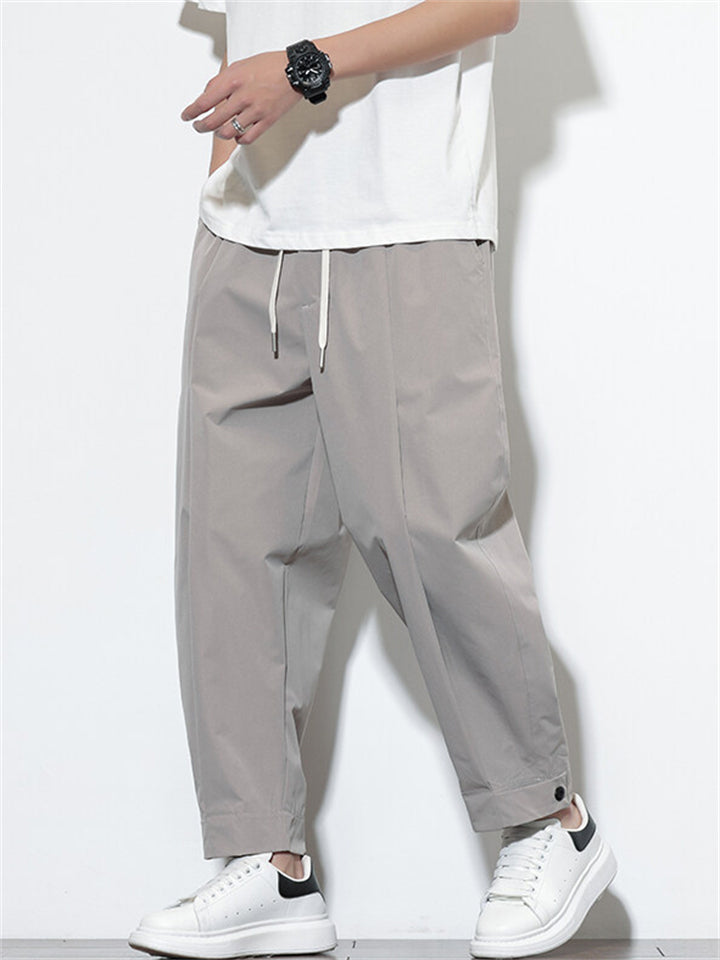 Men's Clean Design Comfort Drawstring Casual Pants