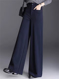 Women's Trendy High Waisted Wide Leg Dress Pants with Pockets