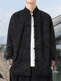 Men's Retro Chinese Style Corduroy Jacquard Tangsuit Jackets
