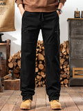 Men's Cozy Elastic Waist Casual Cargo Pants