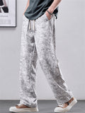 Men's Stylish Casual Tie Dye Drape Loose Fit Straight Leg Pants