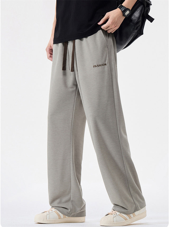 Mens Summer Breathable Baggy Wide Leg  Loose Fit Lounge Pants