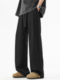 ‌Men's Spring Korean Style Drape High Waist Straight Leg Pants