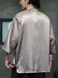 Men's Summer Chinese Style Cool Casual Half Sleeve Shirts