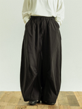 Men Quick Dry Wide Leg Pants Drawstring Elastic Waist Baggy Trousers
