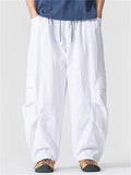 Men Japanese Style Lightweight Baggy Techwear Cargo Pants