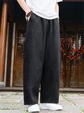 Men Japanese Streetwear Casual Wide Leg Baggy Pants