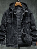 ‌Men's Japanese Style Detachable Thermal Lined Denim Jackets