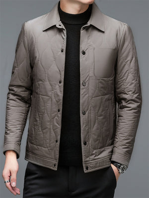 Autumn Winter Dad's Middle Aged And Elderly High Quality Men's Coats