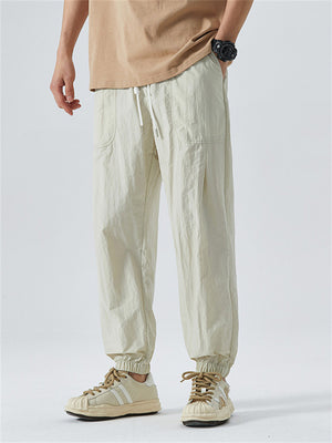 Spring Summer Cozy Fashion Men's Drawstring Ankle-tied Pants