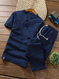 Men's Comfort Linen Sets T-shirt + Trousers