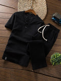Men's Comfort Linen Sets T-shirt + Trousers