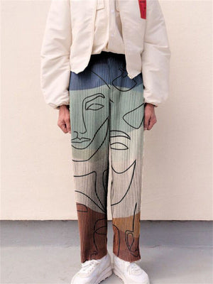 Men's Comfort Streetwear Contrast Color Corduroy Pants