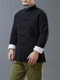 Fashionable Short Type Solid Cotton Men's Coats