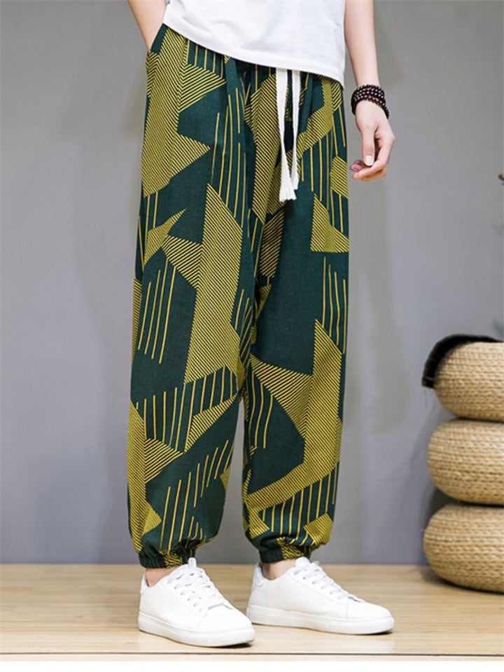Casual Printed Men's Harem Pants