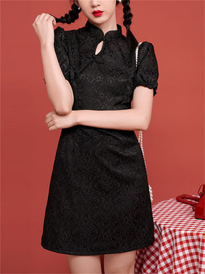 Chinese Cheongsam Style Dress For Young Lady