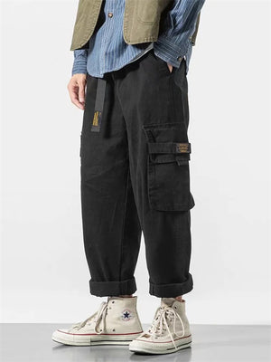 Japanese Style Oversized Cargo Pants for Men