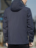 Leisure Windproof Men's Zipper Hooded Jackets