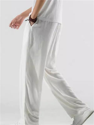 Large Size Breathable Straight Leg Casual Pants for Men