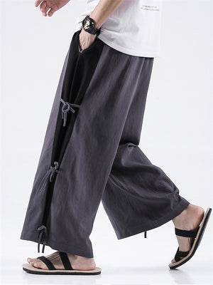 Autumn Top Chinese Style Men's Loose Wide Leg Pants