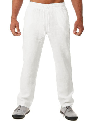 Men's Summer Hip Hop Breathable Cotton Linen Pants