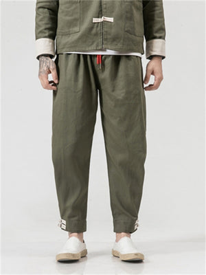 Cargo Solid Color Casual Pants For Men