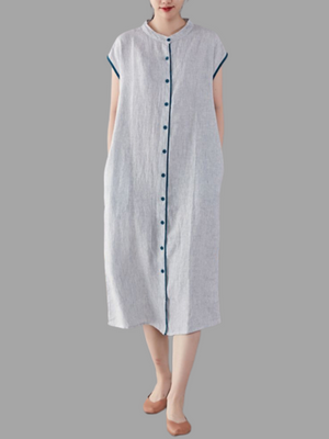Casual Slimming Age-reducing Long Shirt Dresses