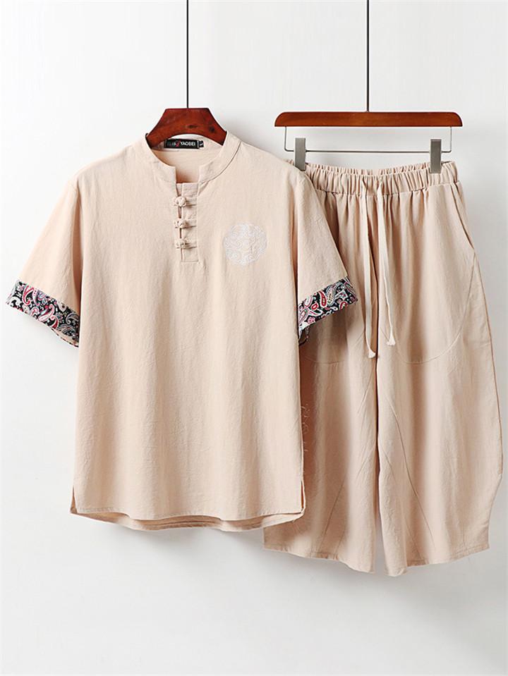 Loose Fit 2-Piece Linen Outfit