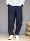 Male Chinese Style Jacquard Trendy Baggy Pants