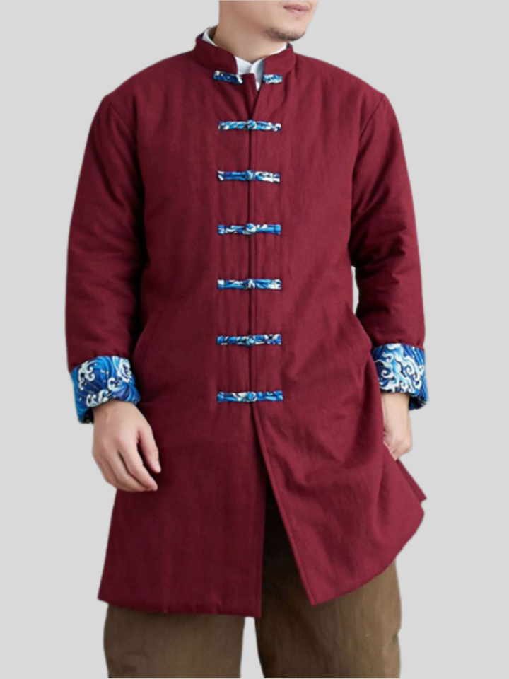 Vintage Chinese Medium Type Casual Men's Coats