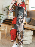 Printed Round Neck T-Shirts 2-Pieces Outfits