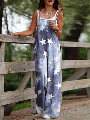 Women's Trending Casual Printed Summer Jumpsuits