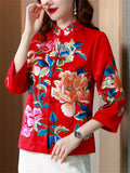 Beautiful Chinese Triditional Floral Embroidered Jackets for Women