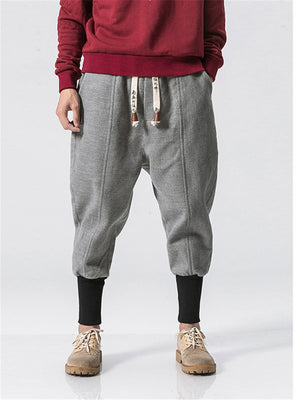 Winter Drawstring Thick Ankle-Banded Pants