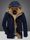 Best Winter Windproof Padded Mid Length Warm Men's Coats